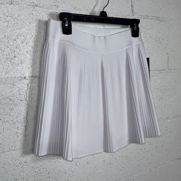 Dkny Sport Women's Performance Pleated Tennis Skirt - White large - Picture 1 of 8